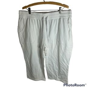 Bobbie Brooks Drawstring Shorts Sz 2X Bermuda along Sweatpants Knit Casual
